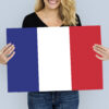 Woman Hands Hold French France Flag Patriotism